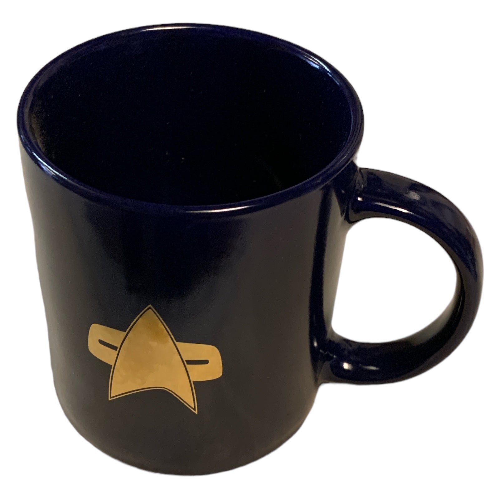 Voyager Communicator Logo Mug gold plated Filmwelt Berlin Star Trek limited Edition Voyager Communicator Logo Mug gold plated Filmwelt Berlin Star Trek limited Edition
