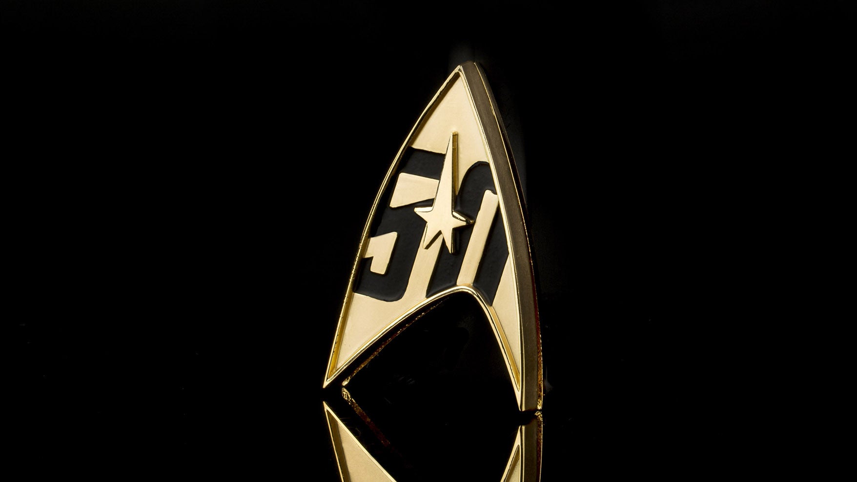 Abzeichen 50 Jahre Star Trek offizielles Logo magnetischer Pin Abzeichen Abzeichen 50 Jahre Star Trek offizielles Logo magnetischer Pin Abzeichen