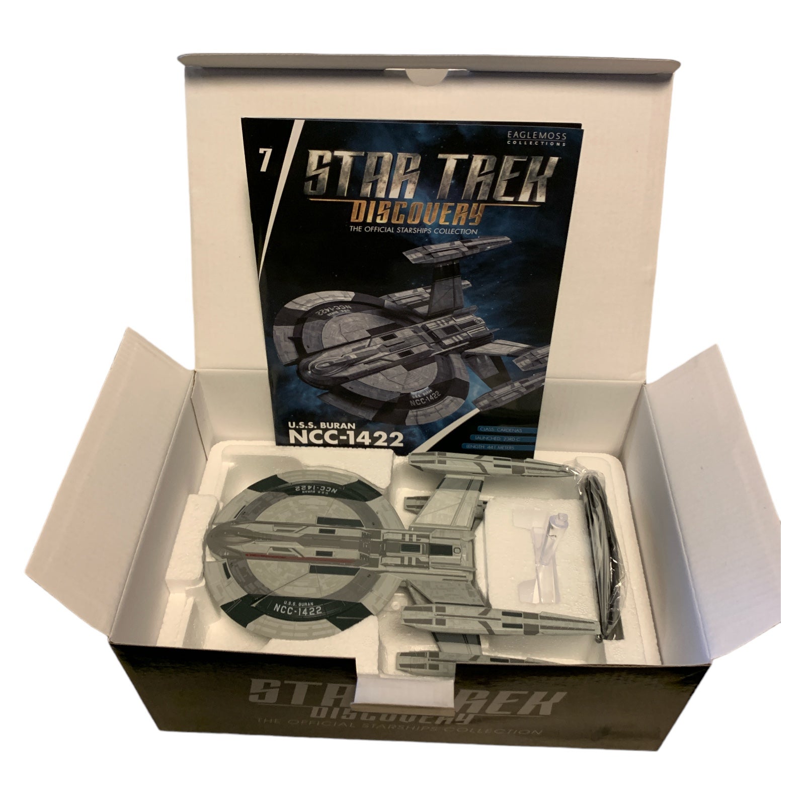 Discovery #07  U.S.S. Buran NCC-1422 Star Trek Discovery Raumschiff Modell Eaglemoss mit Magazin