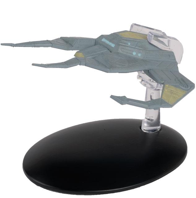 -#147 englische rBaran's Raider (Mercenary Vessel) Star Trek Raumschiff Modell mit englischem Magazin Eaglemoss