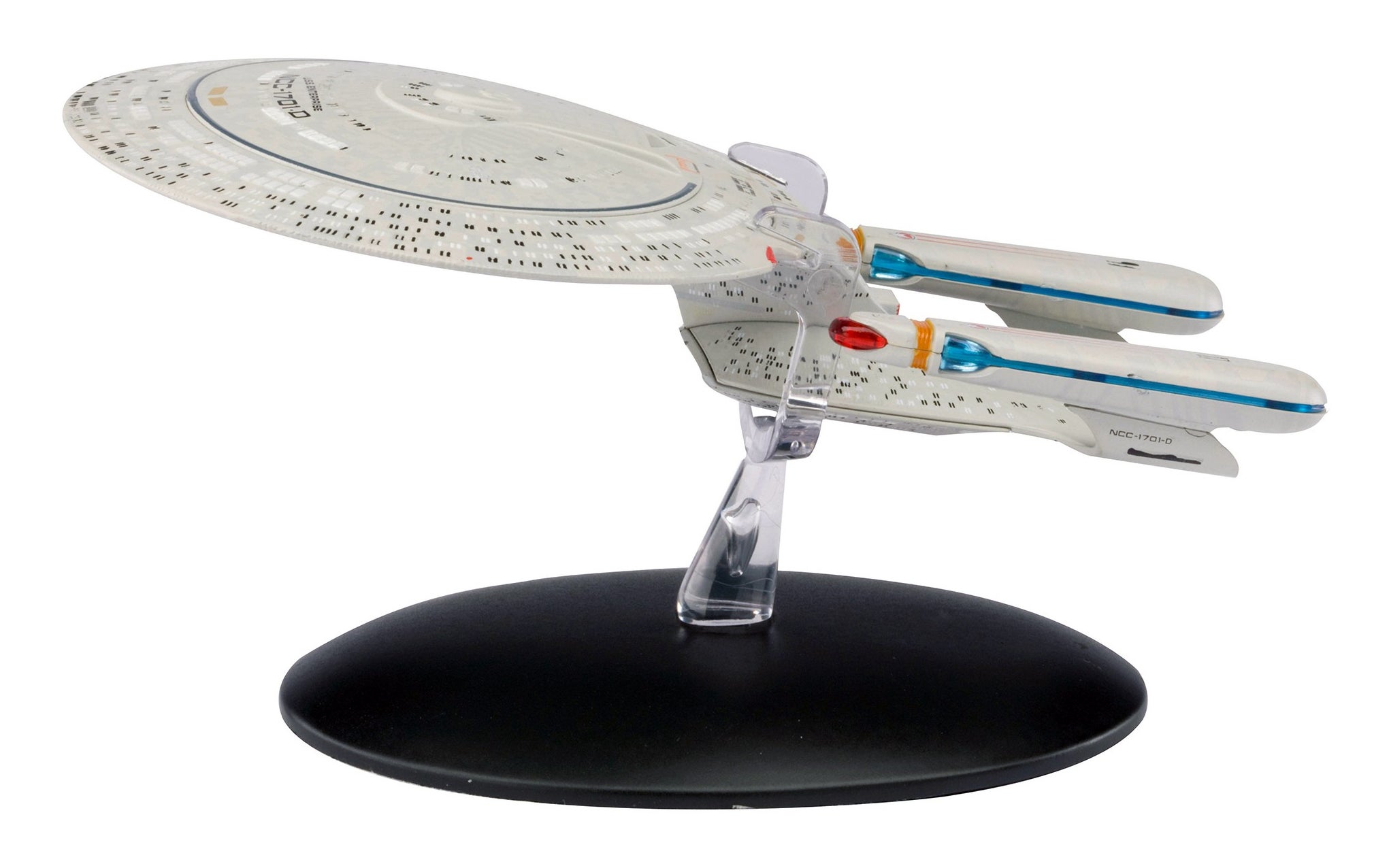 #001 Deutsch USS Enterprise N.C.C. 1701-D mit Magazin Eaglemoss Star Trek Raumschiff Modell #001 Deutsch USS Enterprise N.C.C. 1701-D mit Magazin Eaglemoss Star Trek Raumschiff Modell