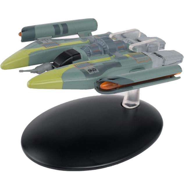 00?  Vaadwaur Assault Fighter Star Trek Raumschiff Modell mit englischem Magazin #139 Eaglemoss