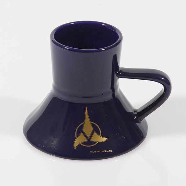 Warp Speed Mug Klingon Insignia blue - 24-Karat Warp Speed Mug Klingon Insignia blue - 24-Karat