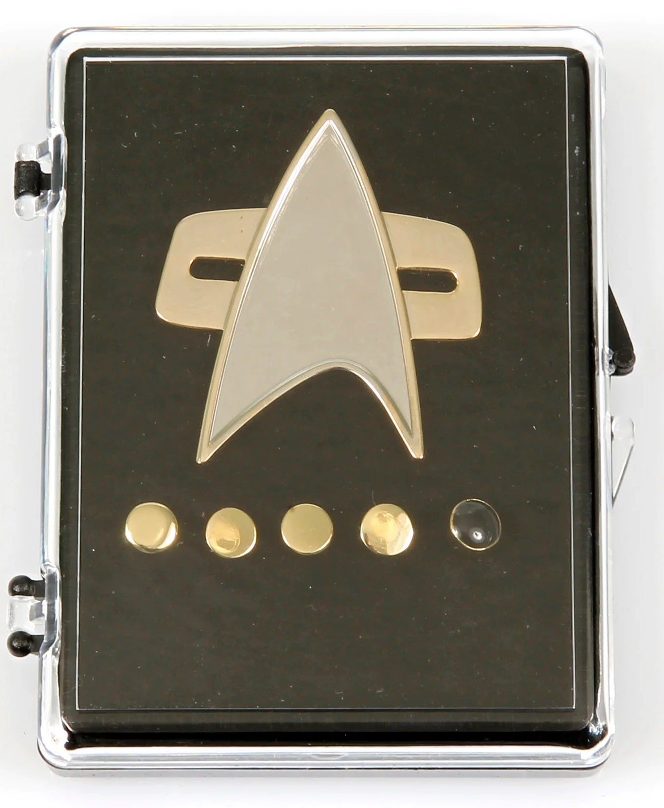 Communicator und Rank Pin Set Voyager + DS9 6-teilig Star Trek Communicator und Rank Pin Set Voyager + DS9 6-teilig Star Trek