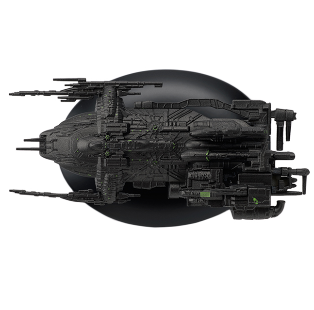 - #099 englische Arctic One (assimiliert) Raumschiff Modell mit Magazin Star Trek Eaglemoss