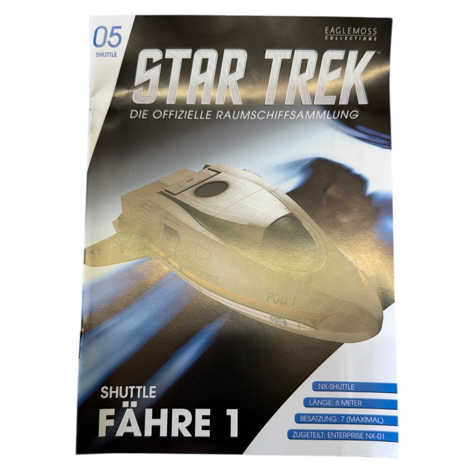 Shuttlepod1 Enterprise NX-01 - Star Trek Raumschiff Modell Eaglemoss mit Magazin in deutsch