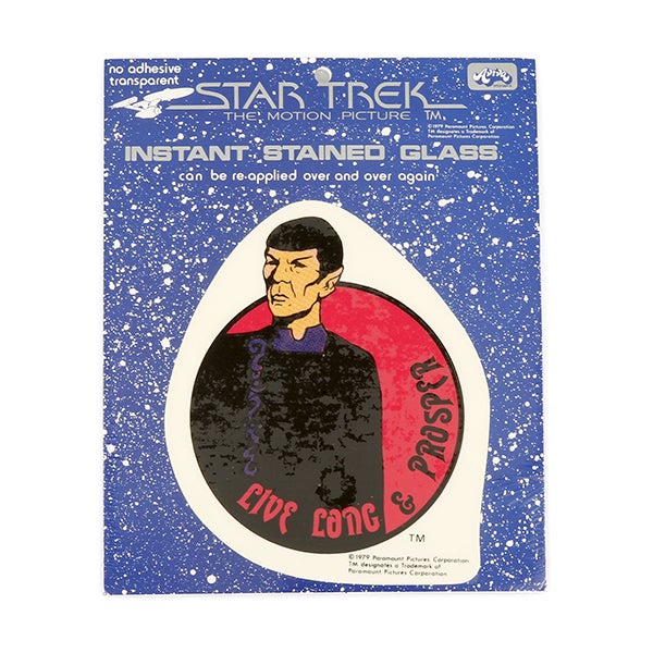 Window Picture Sticker Spock Live Long & Prosper - Star Trek Motion Picture Window Picture Sticker Spock Live Long & Prosper - Star Trek Motion Picture
