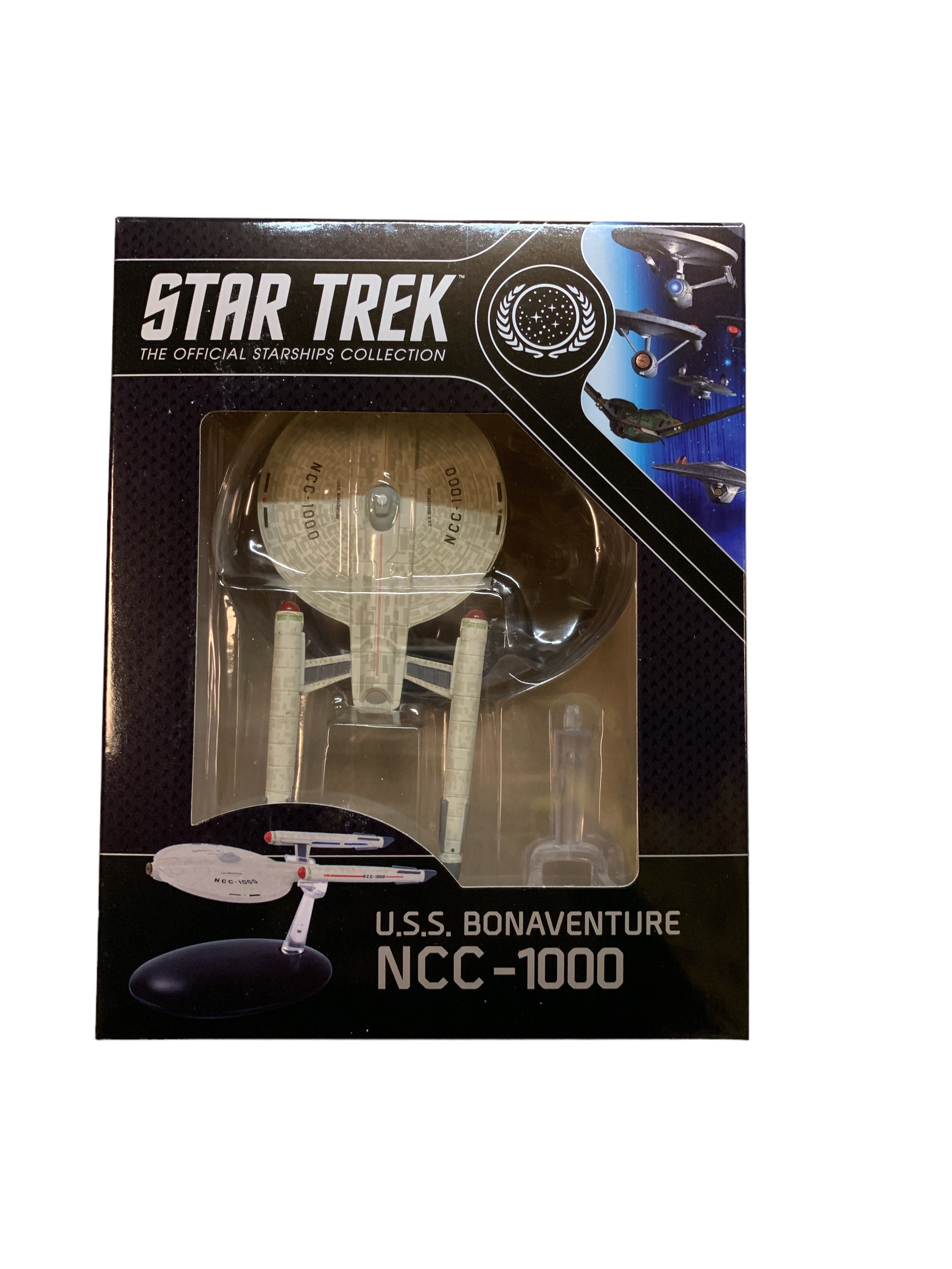 U.S.S. Bonaventure NCC-1000 Special Edition Star Trek starship model with Englisch magazine Eaglemoss U.S.S. Bonaventure NCC-1000 Special Edition Star Trek starship model with Englisch magazine Eaglemoss