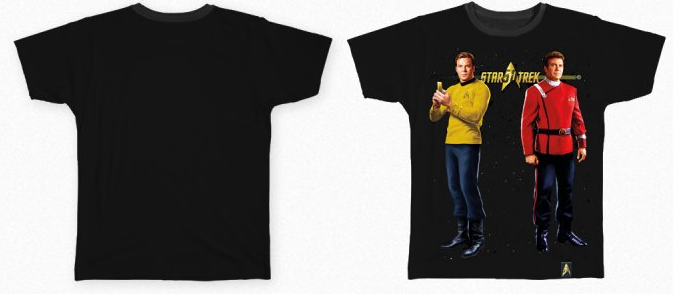 Star Trek 50 Anniversary Kirk TOS Shirt-Large