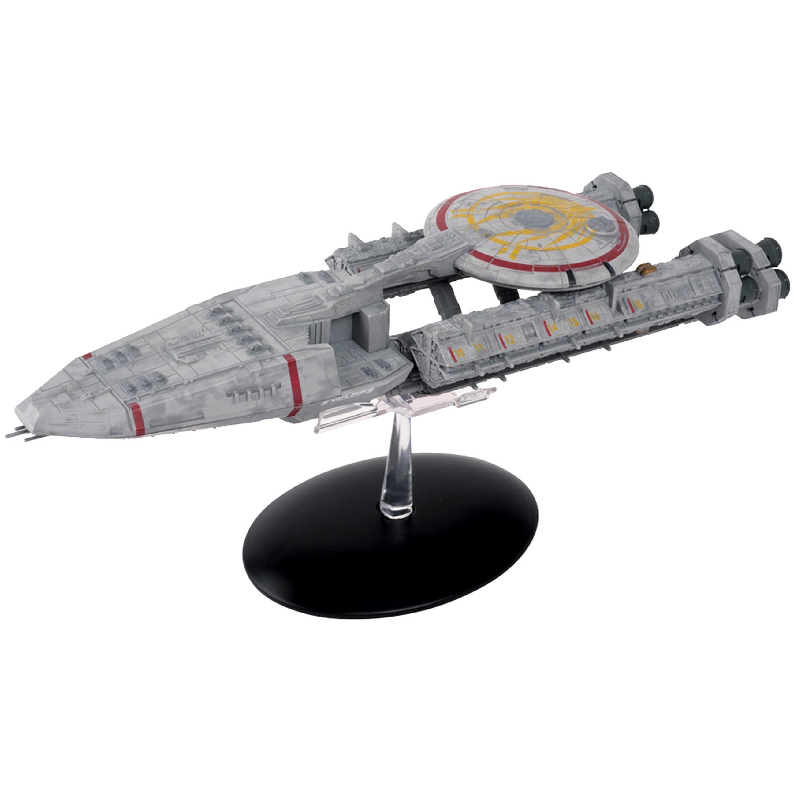 BSG #21. Loki Heavy Cruiser Battlestar Galactica starship model with englisch magazin Eaglemoss BSG #21. Loki Heavy Cruiser Battlestar Galactica starship model with englisch magazin Eaglemoss