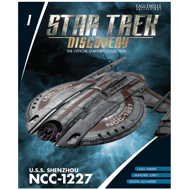 thumbnail image 2 of Eaglemoss Star Trek: Discovery USS Shenzhou NCC-1227 Die-Cast Model Ship With Collector Magazine 2 of 10