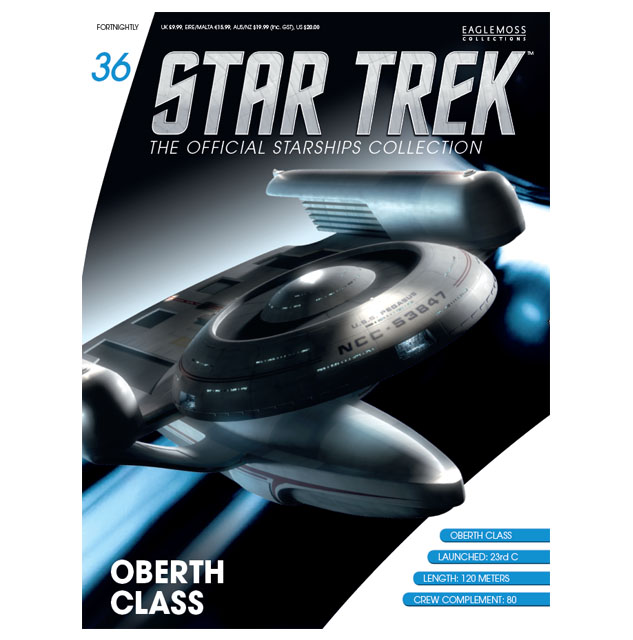 #036 Englische U.S.S. Grissom Oberth Class Raumschiff Modell mit Magazin Eaglemoss Star Trek