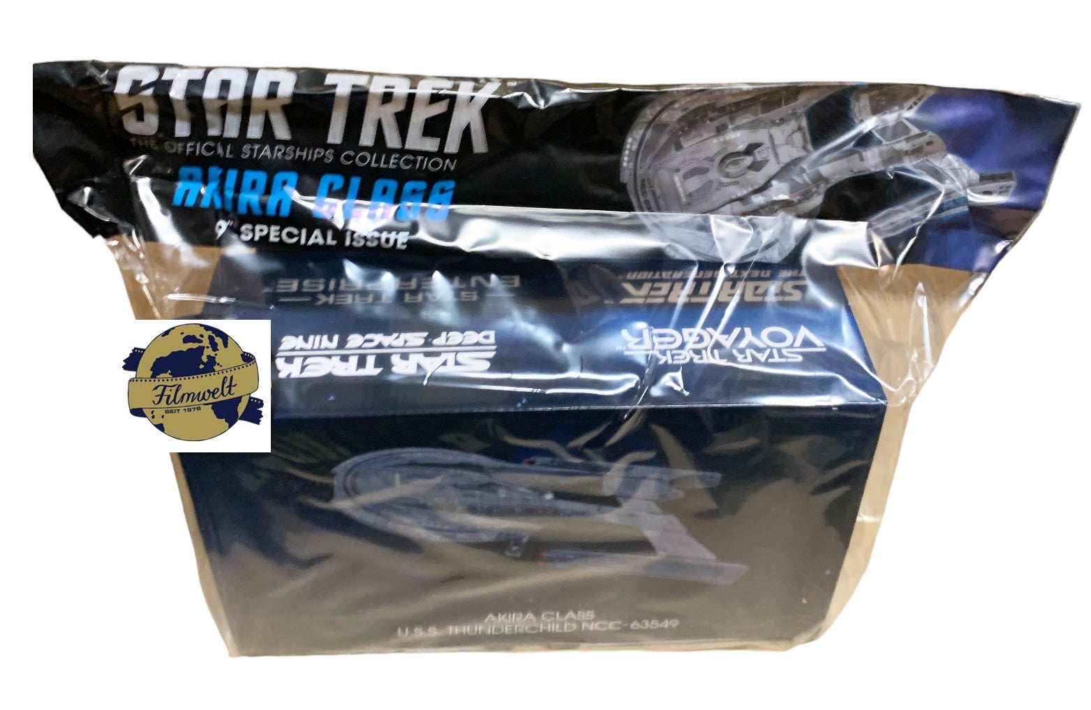 XL #12 U.S.S Thunderchild NCC-63549 Starship Modell Eaglemoss First Edition with original magazine Akira Class XL #12 U.S.S Thunderchild NCC-63549 Starship Modell Eaglemoss First Edition with original magazine Akira Class