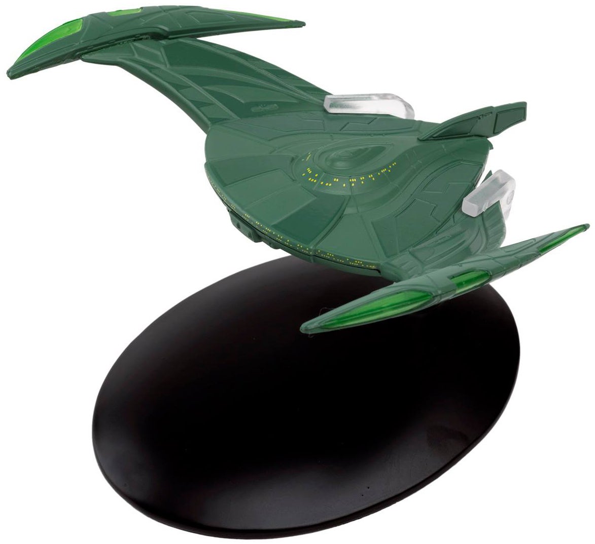 #027 englischer Romulan Bird-of-Prey (2152) Raumschiff Modell mit Magazin Eaglemoss Star Trek