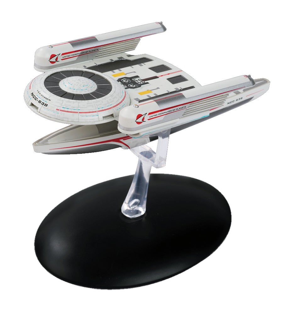 #036 Englische U.S.S. Grissom Oberth Class Raumschiff Modell mit Magazin Eaglemoss Star Trek