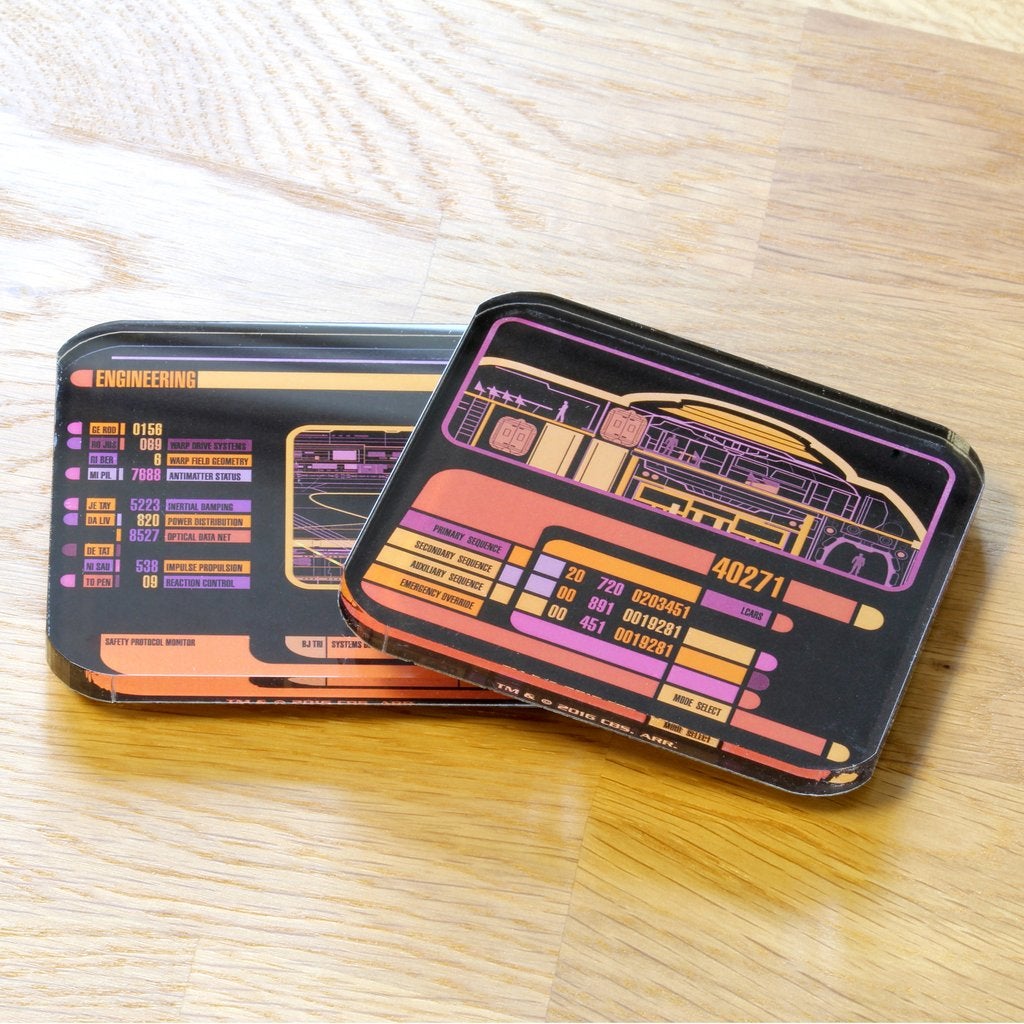Coasters LCARS Star Trek Coasters LCARS Star Trek