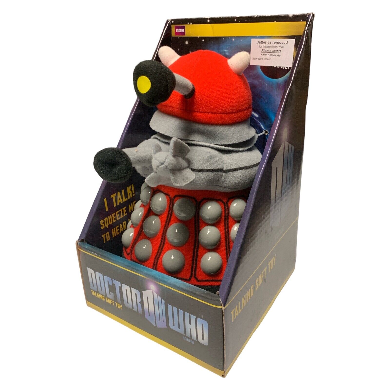 DALEK Dr. Who Plüsch Figur mit Sound medium Größe DALEK Dr. Who Plüsch Figur mit Sound medium Größe
