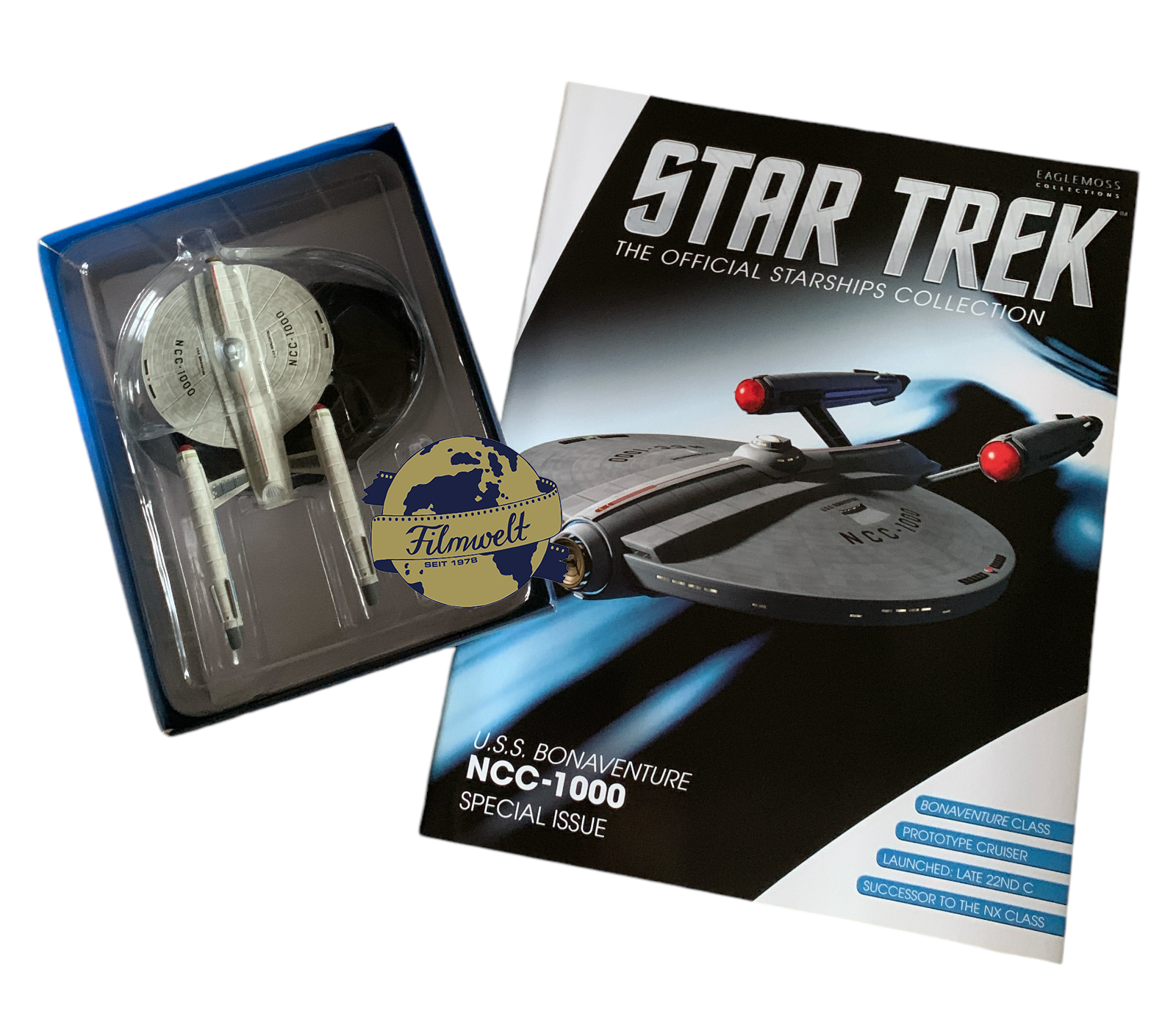 Bonus #12 U.S.S. Bonaventure NCC-1000 Bonus Edition Star Trek Raumschiff Modell mit englischem Magazin Eaglemoss