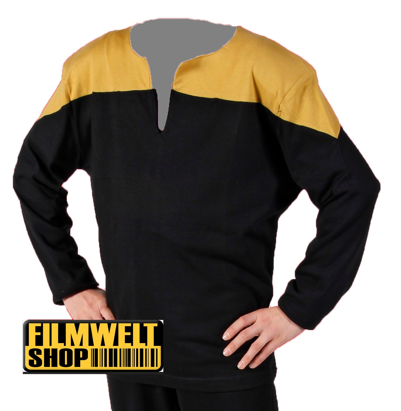 Voyager Uniform Shirt - Engineering Gold - Deluxe - Star Trek Voyager Uniform Shirt - Engineering Gold - Deluxe - Star Trek