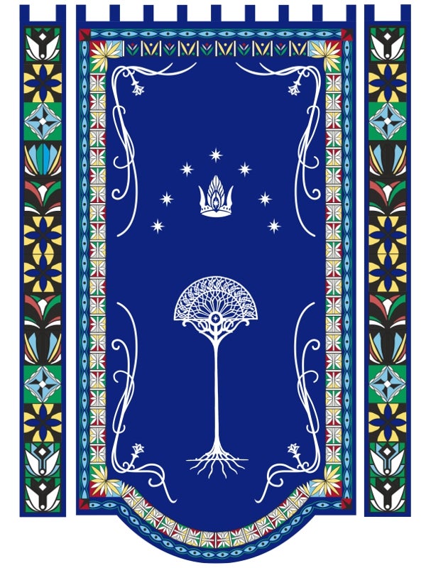 Herr der Ringe Gondor Elendil Königsbanner Lord of the Rings Herr der Ringe Gondor Elendil Königsbanner Lord of the Rings