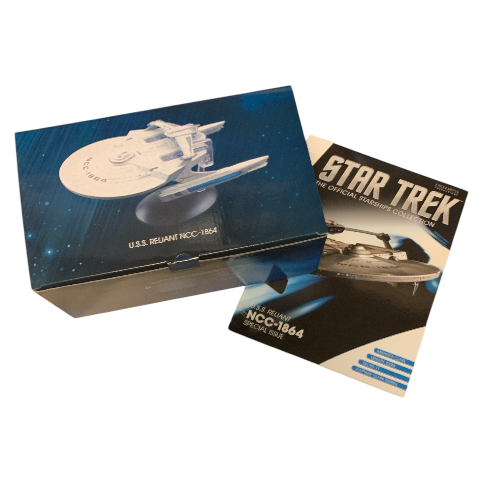 XL #09 U.S.S. Reliant NCC-1864 XL 22 cm Star Trek starship model Eaglemoss with magazine XL #09 U.S.S. Reliant NCC-1864 XL 22 cm Star Trek starship model Eaglemoss with magazine