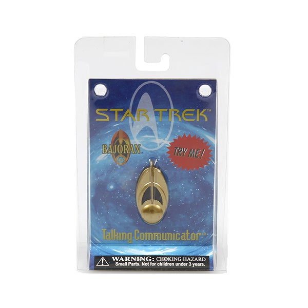 Bajoranischer Communicator Logo Badge magnetisch mit Sound Star Trek