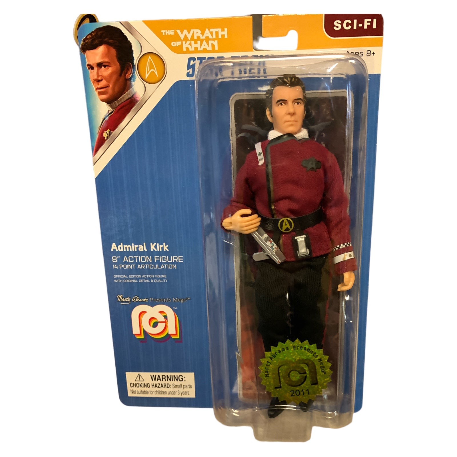 Kirk Wrath of Khan Movie Uniform Star Trek Action Figure 20 cm MEGO Kirk Wrath of Khan Movie Uniform Star Trek Action Figure 20 cm MEGO