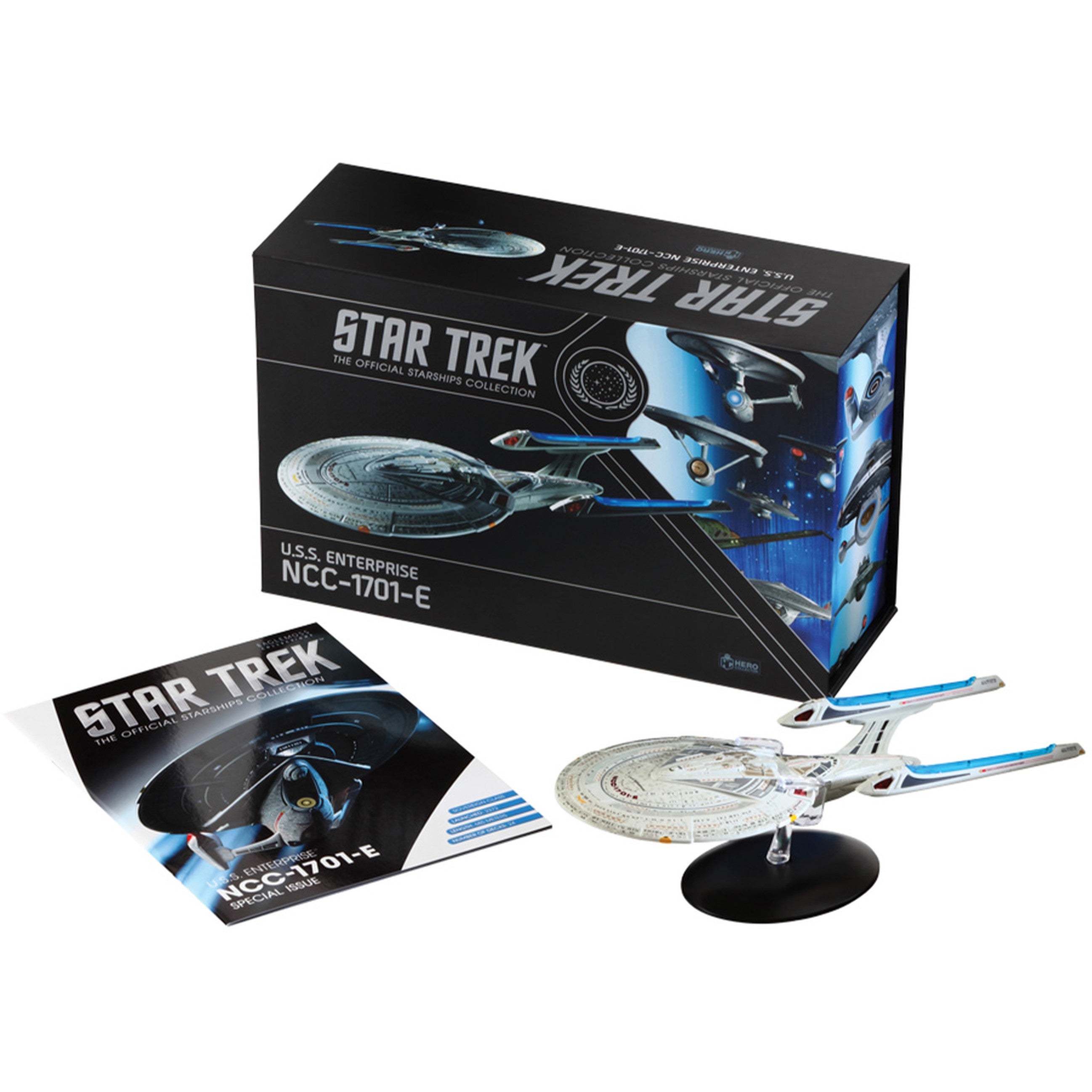 U.S.S. Enterprise NCC-1701-E XL approx. 27cm Star Trek starship model with english magazine limited Box Edition U.S.S. Enterprise NCC-1701-E XL approx. 27cm Star Trek starship model with english magazine limited Box Edition