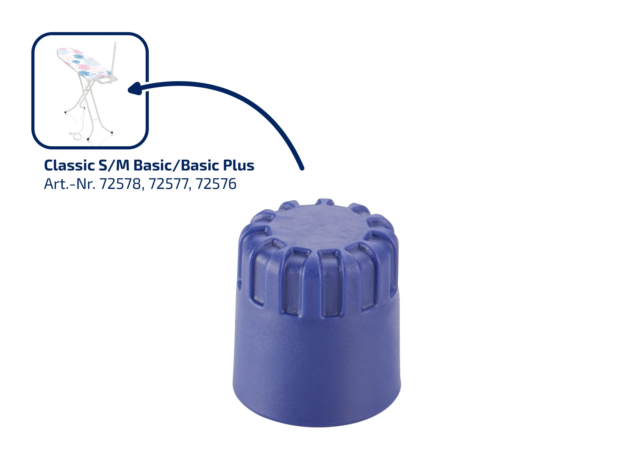 Voetdop strijkplank Fashion/Classic Basic