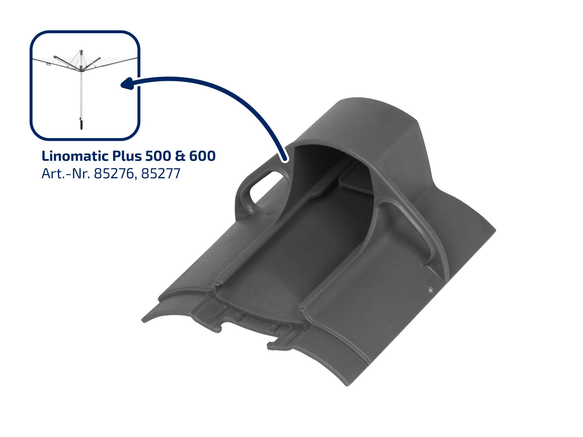 Ersatz-Kappe Tragarm Linomatic Plus (grau)