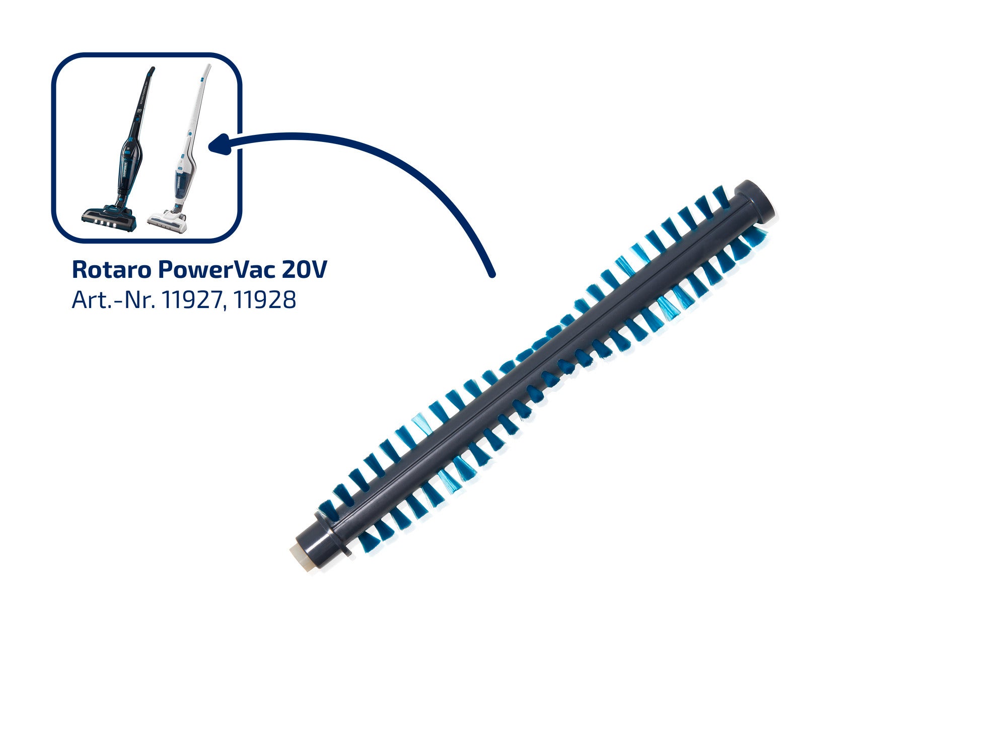 Reinigungsbürste Rotaro PowerVac 2in1