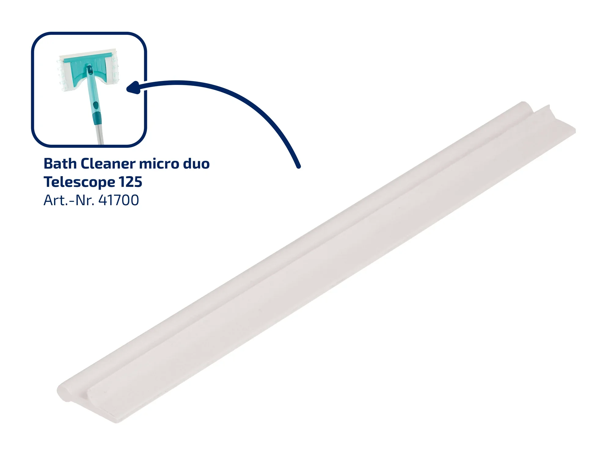 Wisserblad badkamerwisser en tegelwisser Bath Cleaner micro duo Telescope 125