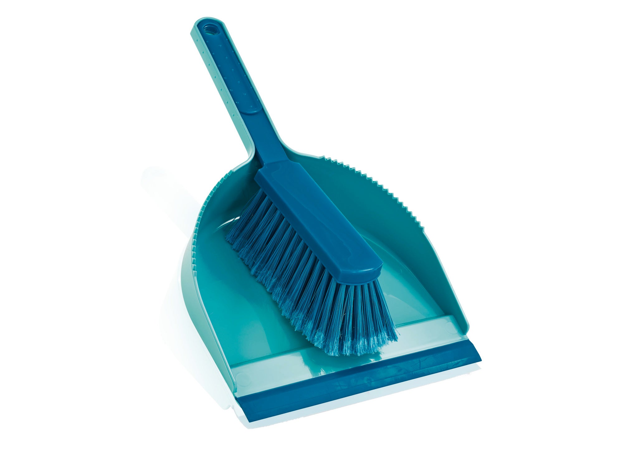 Classic veegset: Een groene handveegset bestaande uit een handborstel en een stoffer. Ideaal voor het snel schoonmaken van vloeren en hoeken in huis.