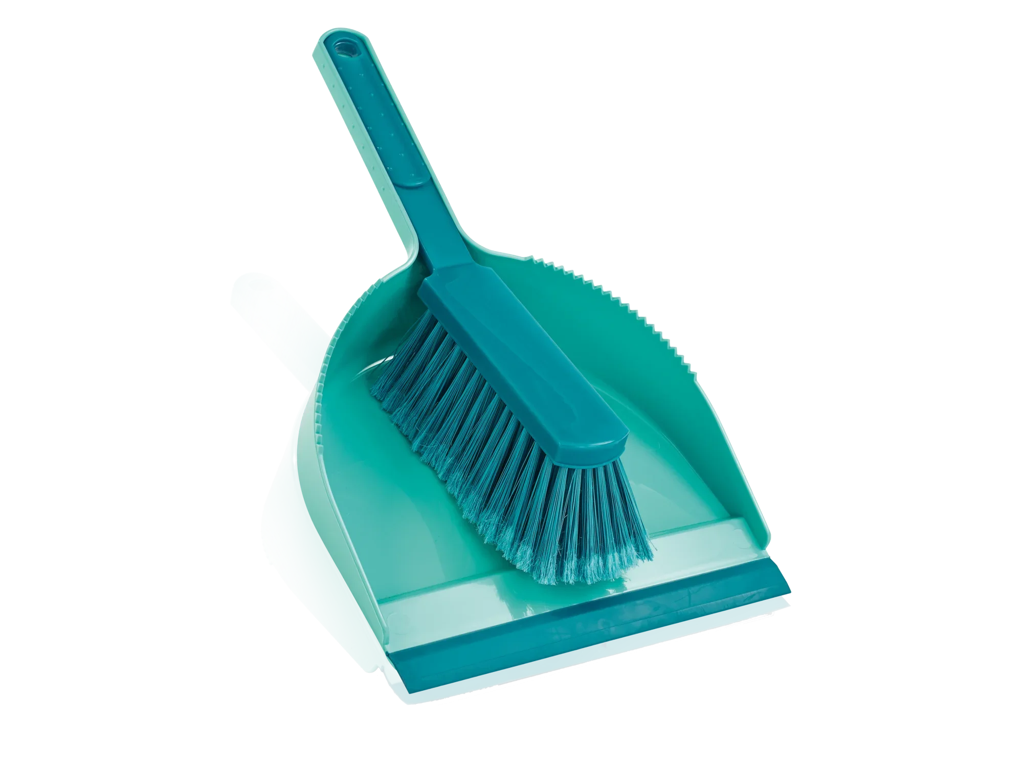 Classic veegset: Een groene handveegset bestaande uit een handborstel en een stoffer. Ideaal voor het snel schoonmaken van vloeren en hoeken in huis.