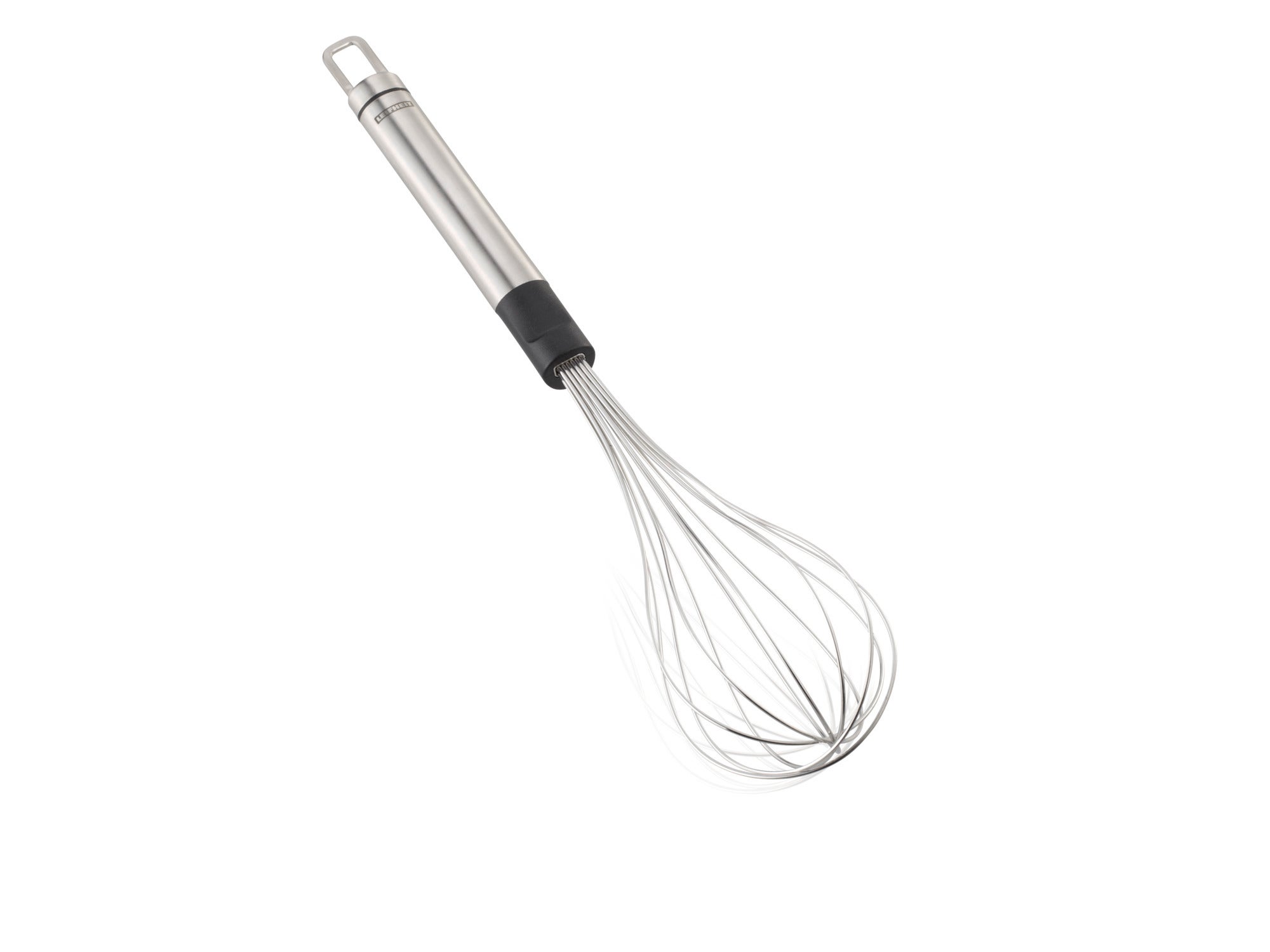 Trzepaczka ze stali nierdzewnej o długości 31 cm. Idealna do ubijania i mieszania składników. Ergonomiczny kształt zapewnia wygodną obsługę w kuchni.