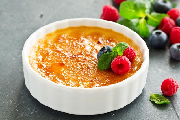 Low Carb Crème Brûlée - mit Zuckerersatz