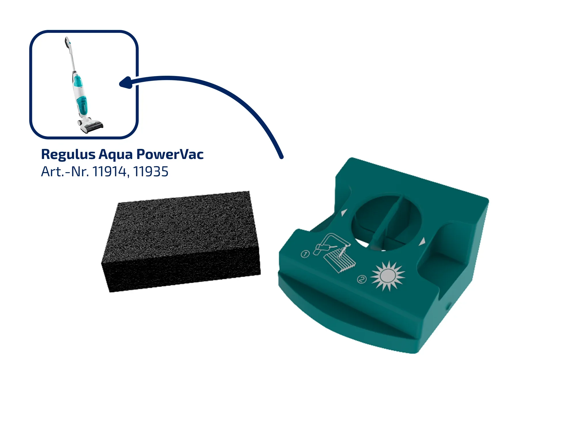 Schwammfiltereinheit Regulus Aqua PowerVac