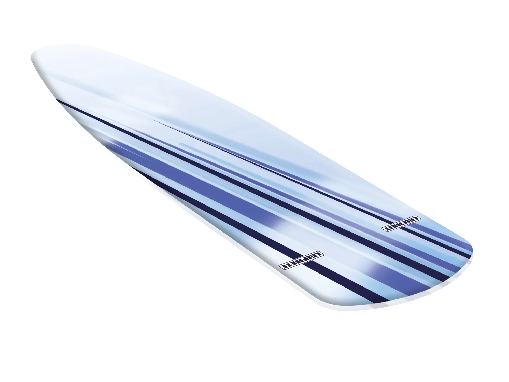 Active Speed Blue Stripes strijkhoes: Een moderne strijkhoes met blauwe strepen op een witte achtergrond. Ideaal om snel en efficiënt te strijken.