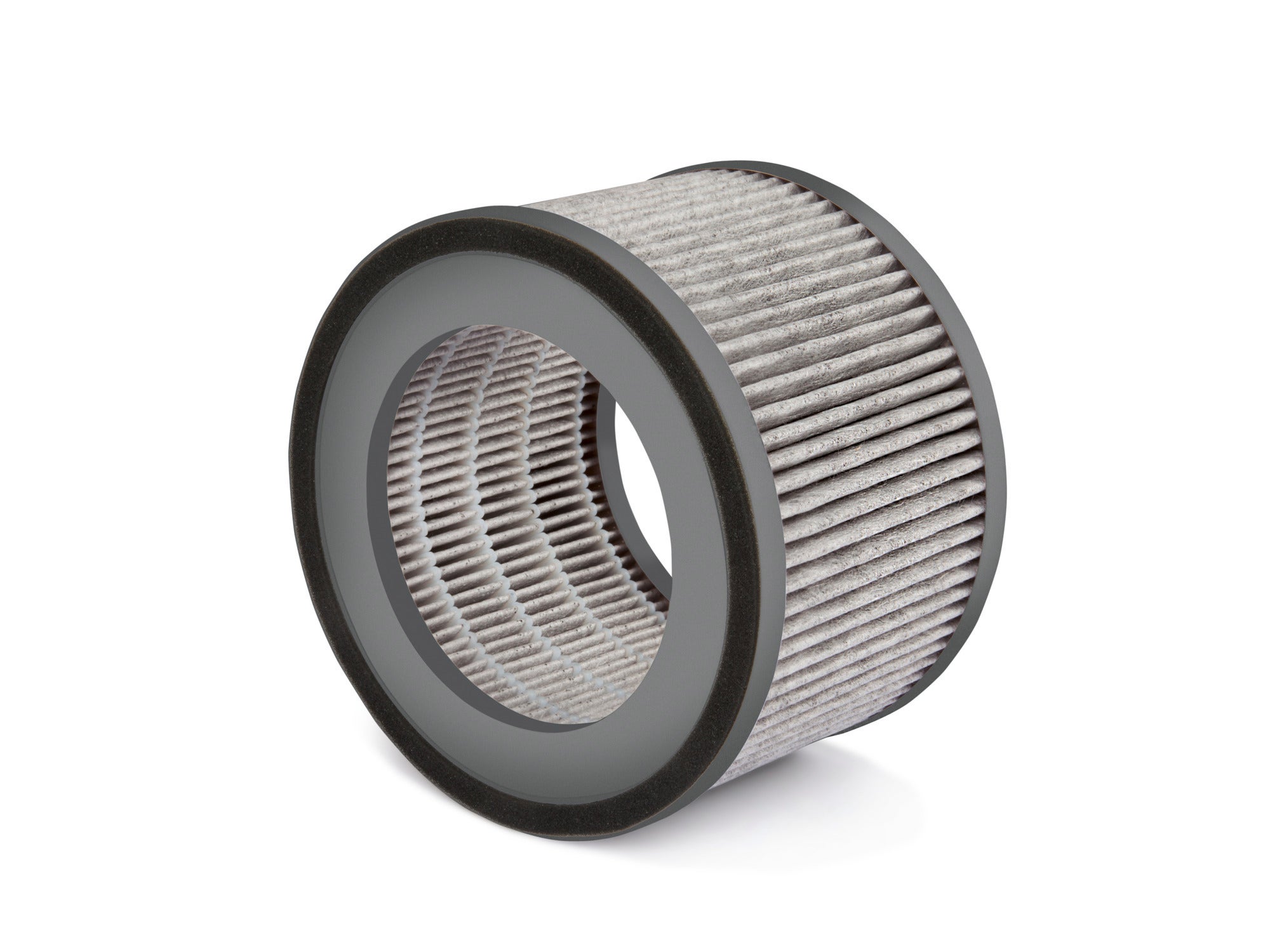 Replacement filter for the Airfresh Clean 400. The cylindrical filter is made of fine, folded material and is designed for effective air purification. Ideal for clean indoor air.