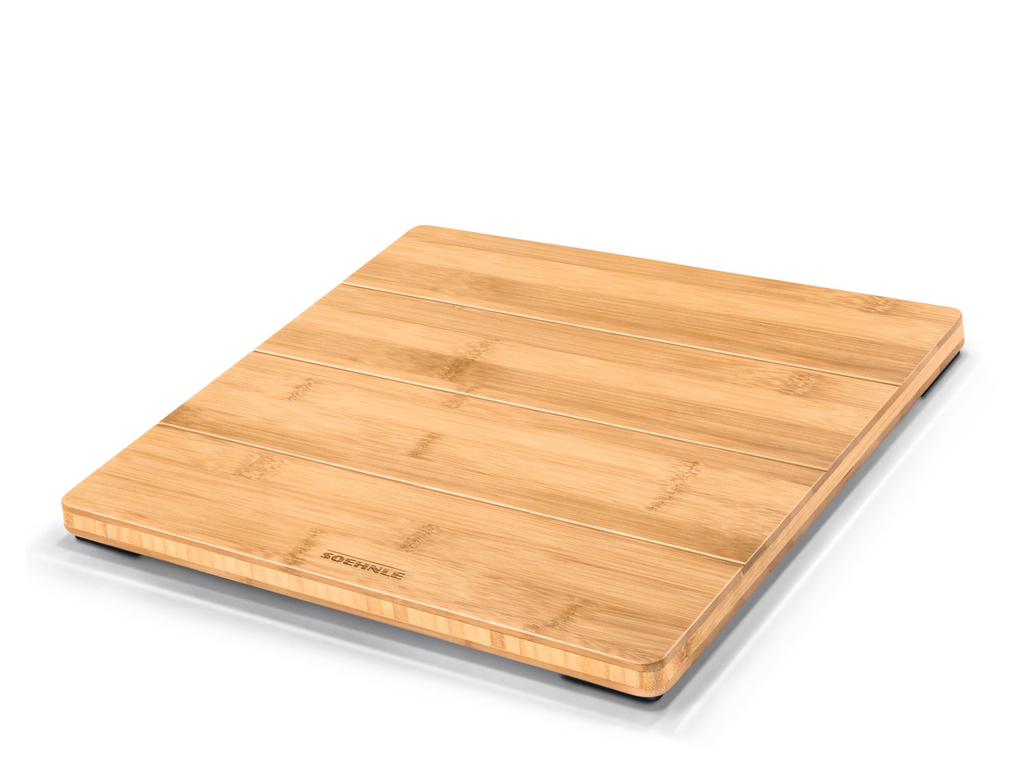 Personenwaage digital Style Sense Bamboo Magic mit eleganter Bambusoberfläche. Die Waage bietet eine natürliche Optik und passt perfekt in moderne Badezimmer.