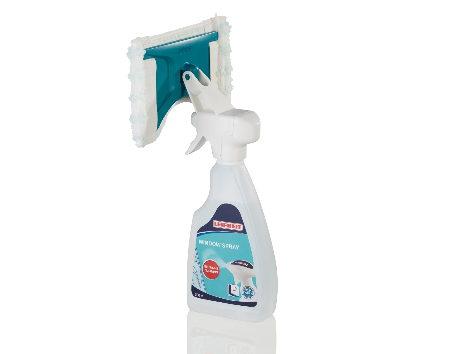 Ściągaczka do szyb z ergonomicznym uchwytem i zintegrowanym mechanizmem spryskującym. Idealna do łatwego i skutecznego czyszczenia szklanych powierzchni. Idealna do użytku w domu lub w biurze.