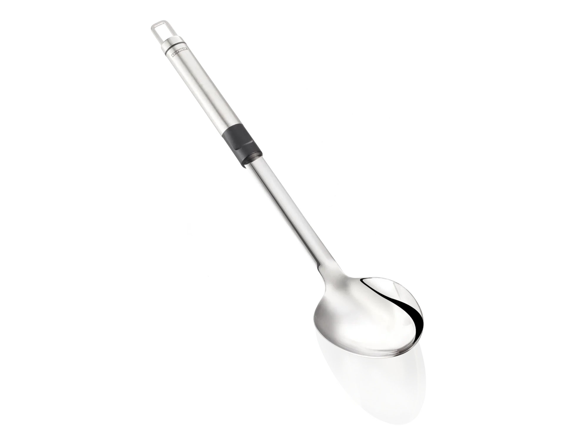 ProLine roestvrijstalen groentelepel, ideaal voor in de keuken. De lepel heeft een modern ontwerp met een ergonomisch handvat, perfect voor het serveren van groenten.