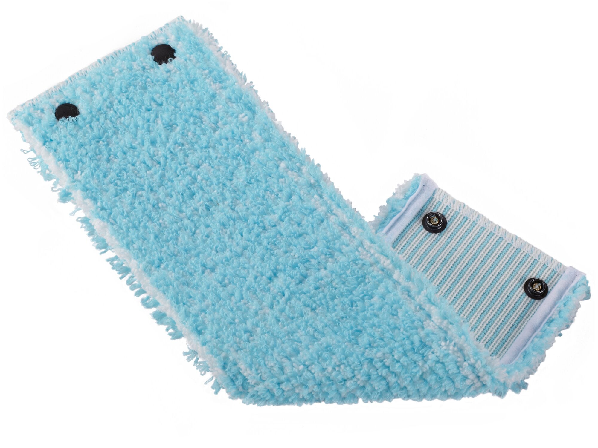 Imagen de un recambio de fregona CLEAN TWIST XL extra suave. El material es de microfibra azul, diseñado para una limpieza eficaz y delicada de suelos sensibles. Ideal para el sistema de limpieza CLEAN TWIST.