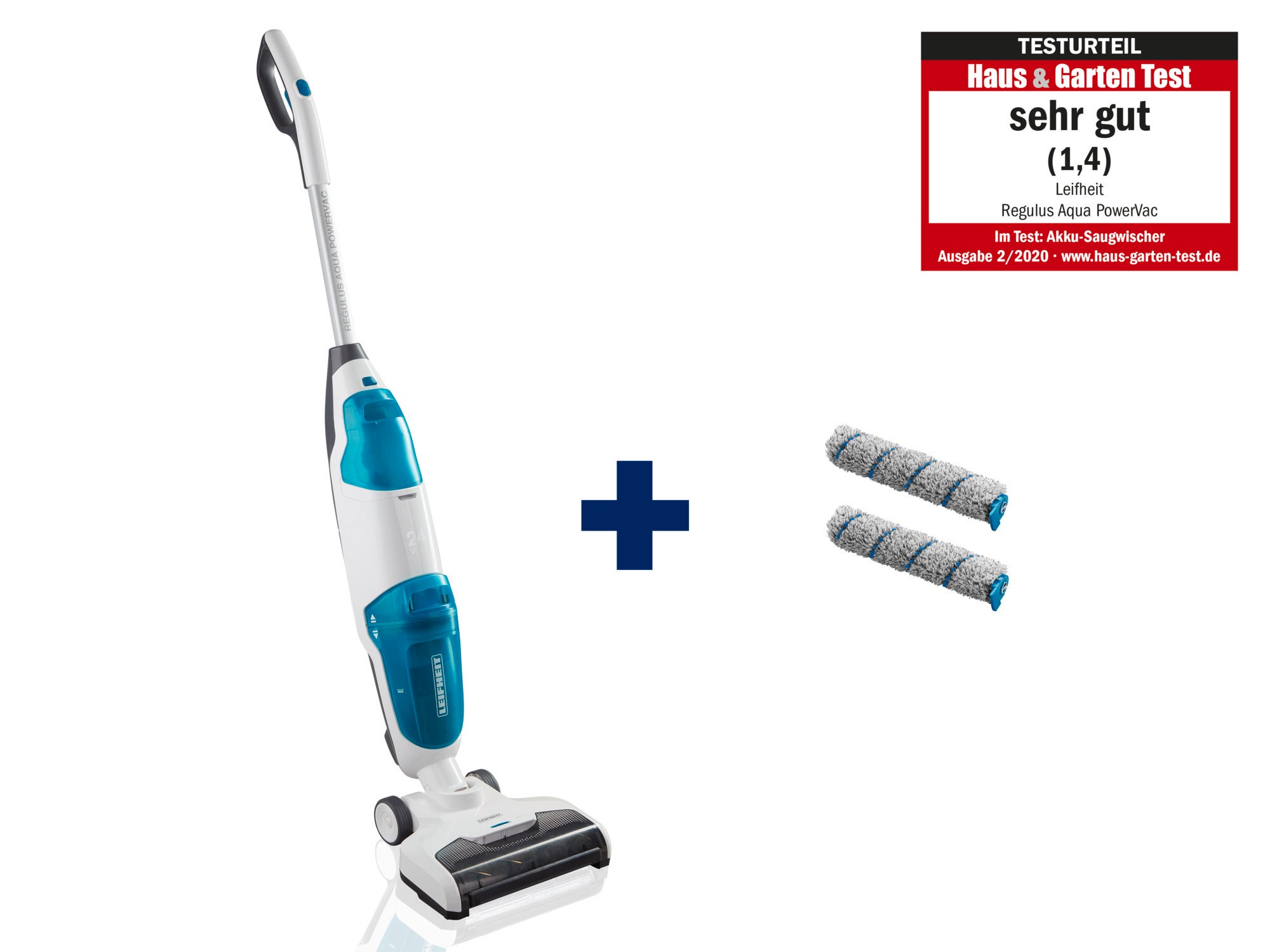 Set Lavasciuga Regulus Aqua PowerVac con due rulli di pulizia extra