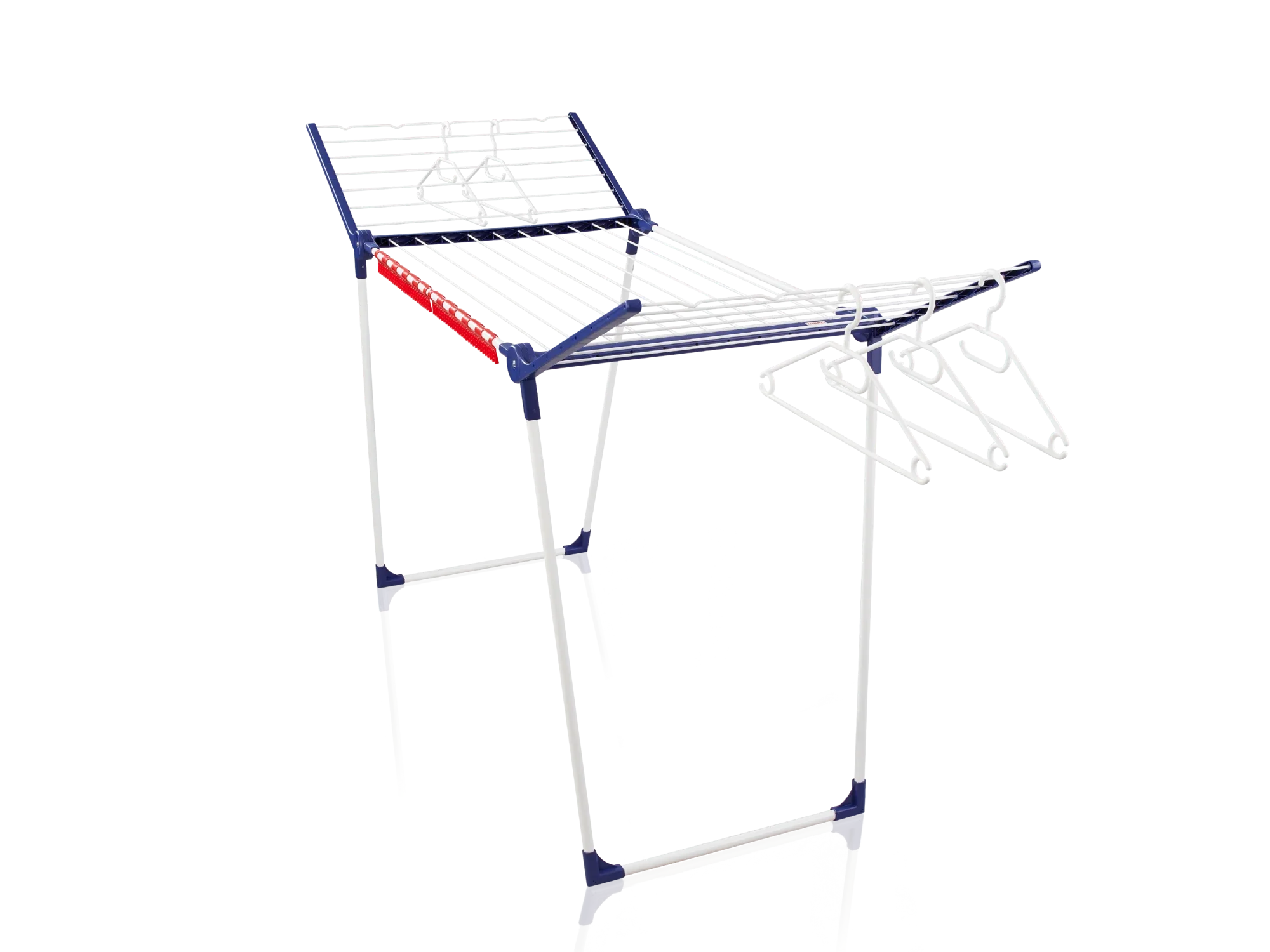 Standtrockner Pegasus 200 Solid: Robuster Wäscheständer mit ausklappbaren Flügeln für zusätzliche Trockenfläche. Ideal für große Wäscheladungen, stabil und langlebig.