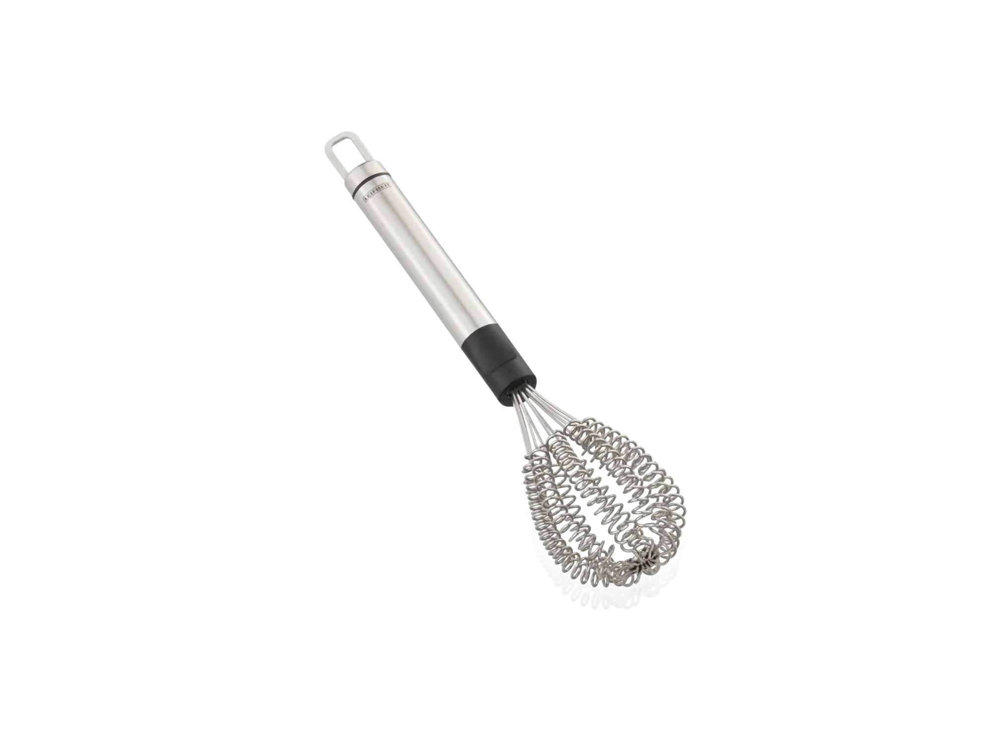 Een hoogwaardige roestvrijstalen garde met ergonomisch handvat. Ideaal voor het snel en efficiënt roeren en mengen van ingrediënten in de keuken.