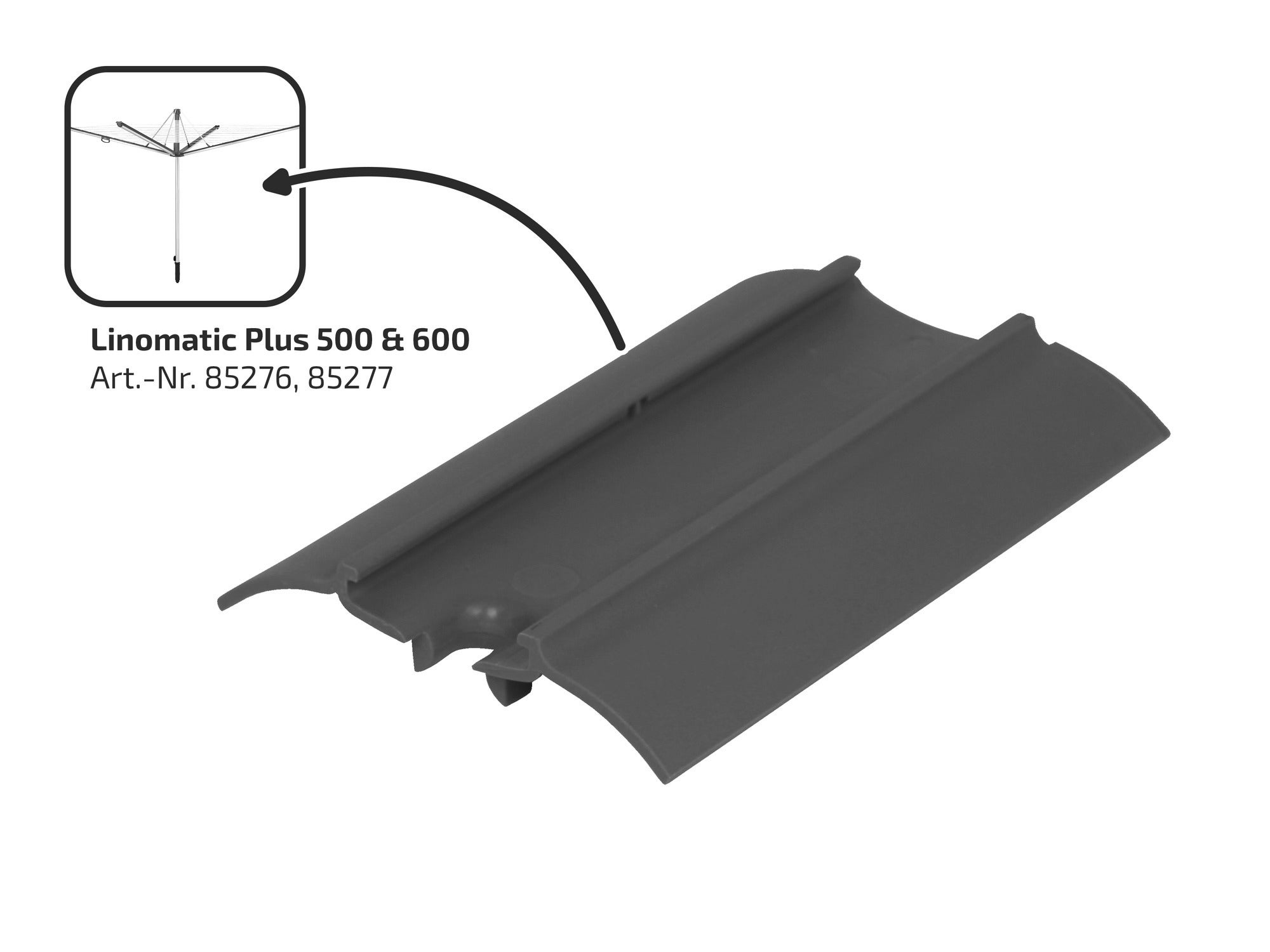 Ersatz-Abdeckung Tragarm Linomatic Plus (grau)