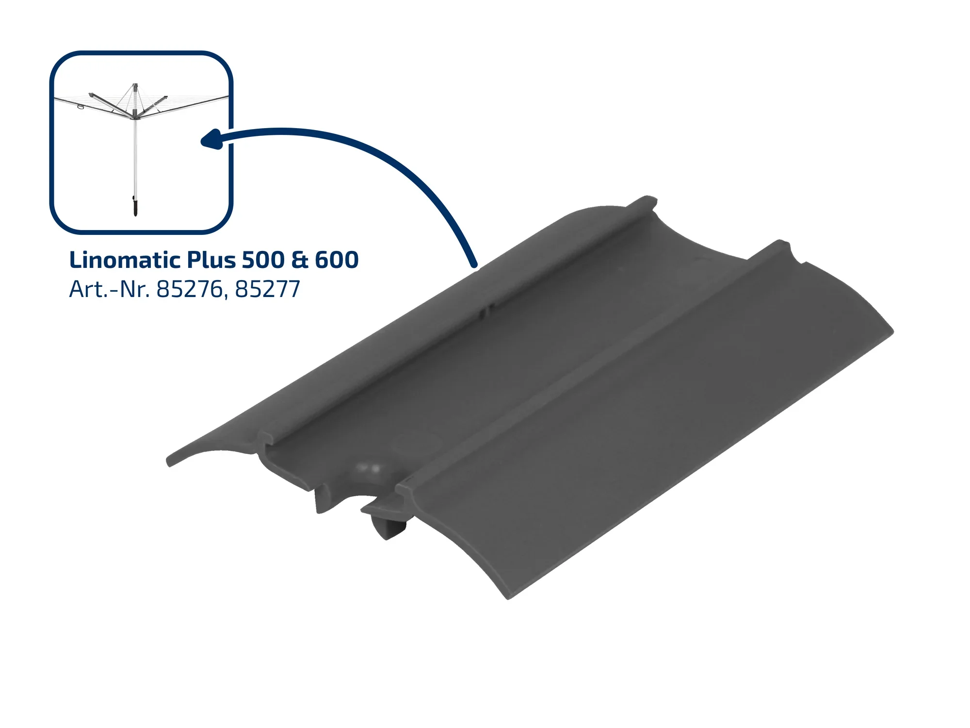 Ersatz-Abdeckung Tragarm Linomatic Plus (grau)