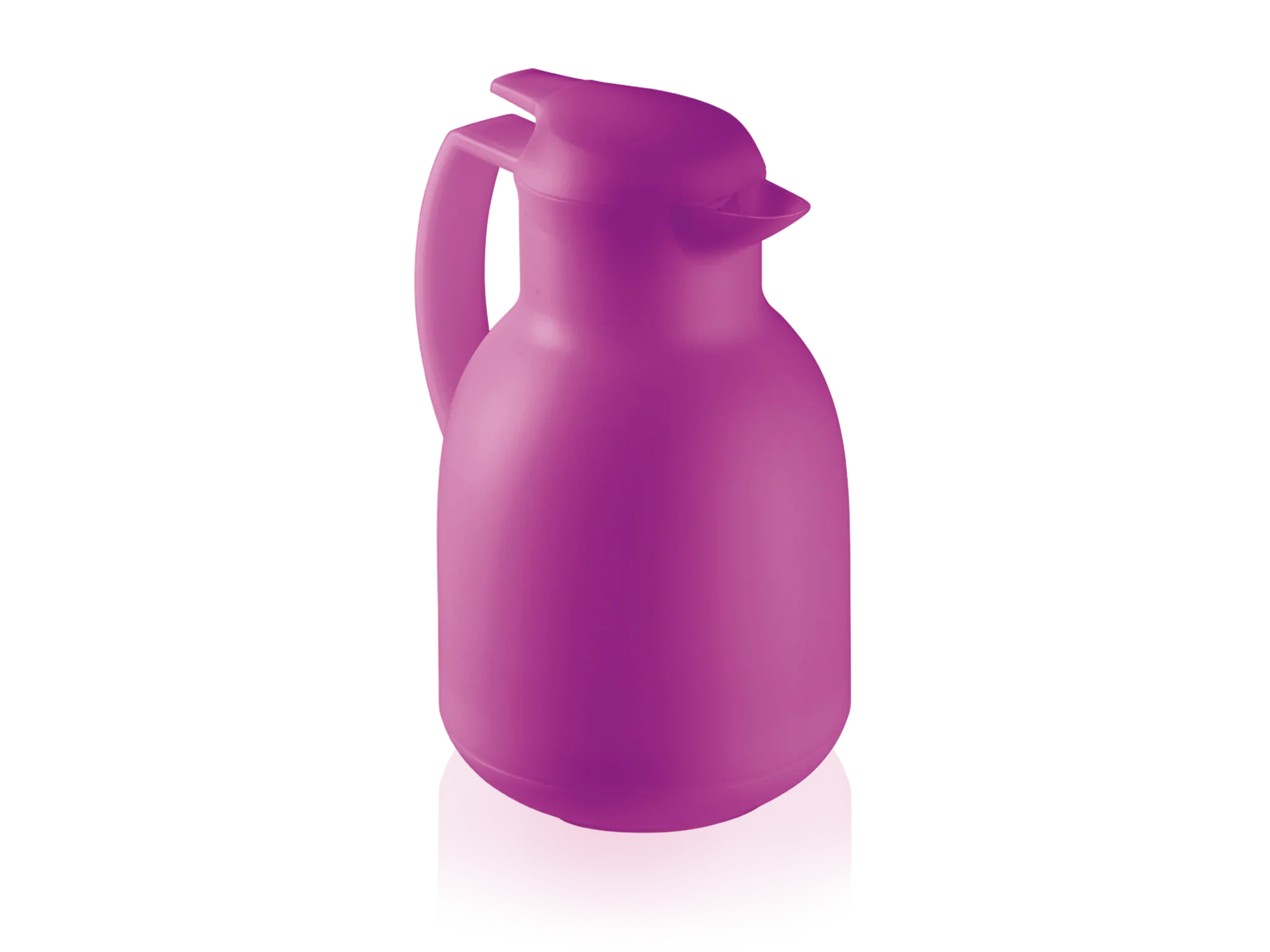 Paarse Bolero isoleerkan met een inhoud van 1000 ml. De kan heeft een ergonomisch handvat en een praktische schenktuit, ideaal voor warme dranken.