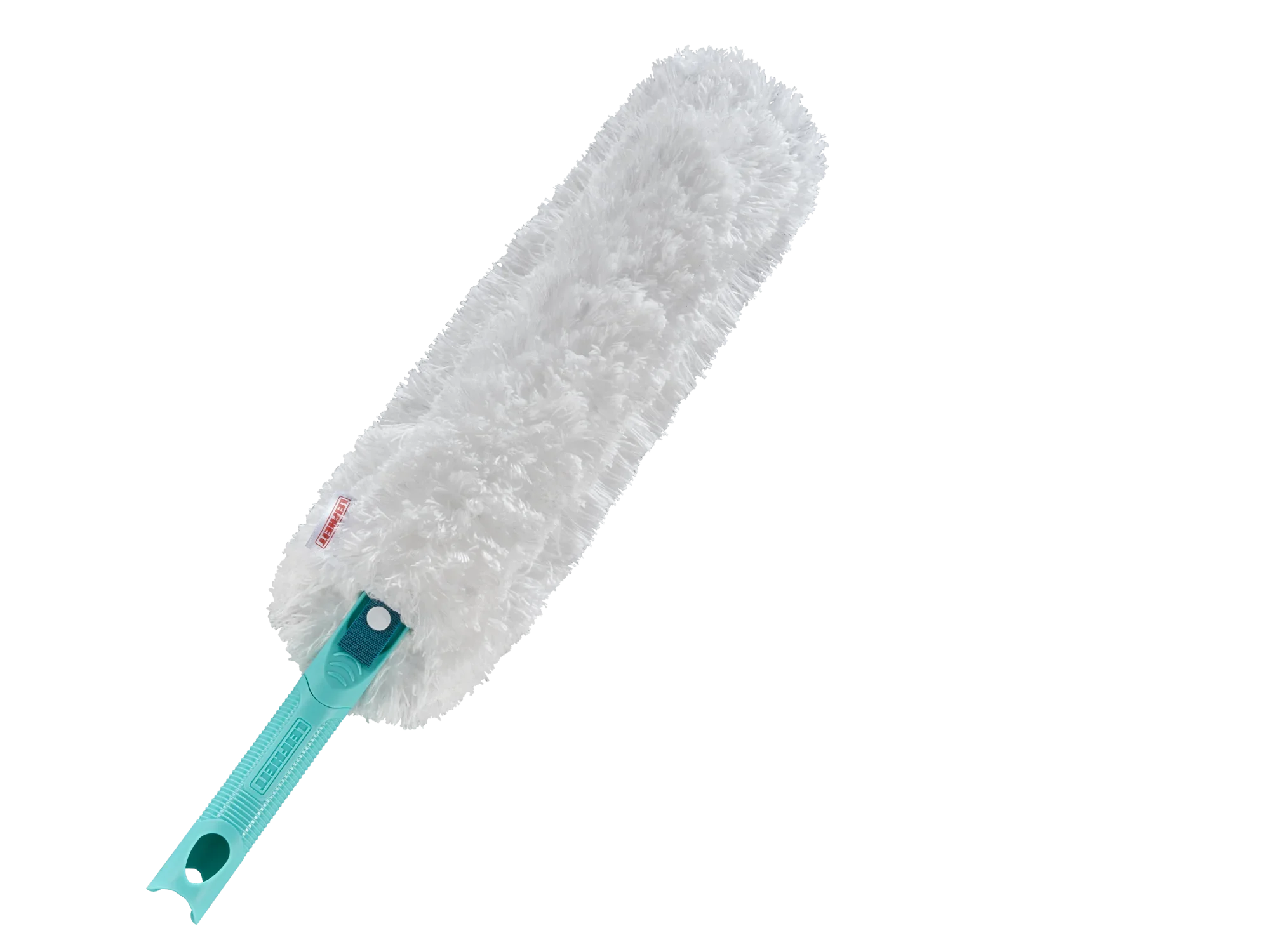 SUPERDUSTER XL plumeau met lange, pluizige kop en ergonomische steel. Ideaal om stof te verwijderen van moeilijk bereikbare oppervlakken in huis.